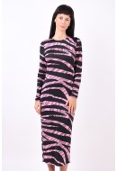 Dress Vero Moda Vmpepper Lenni Calf Sachet Pink Lenni